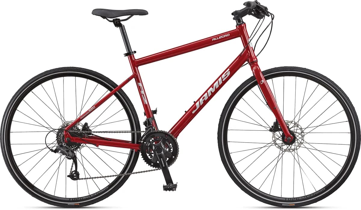 Jamis Allegro A2 fitness bike in garnet