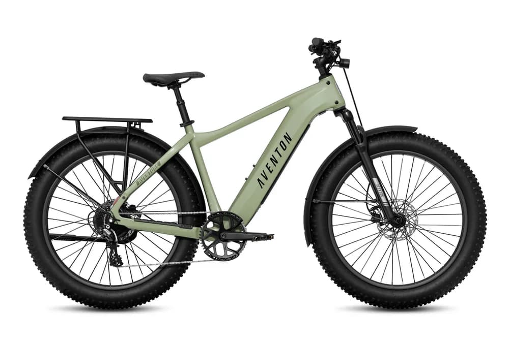 Aventon Aventure 3 fat-tire e-bike in matcha green