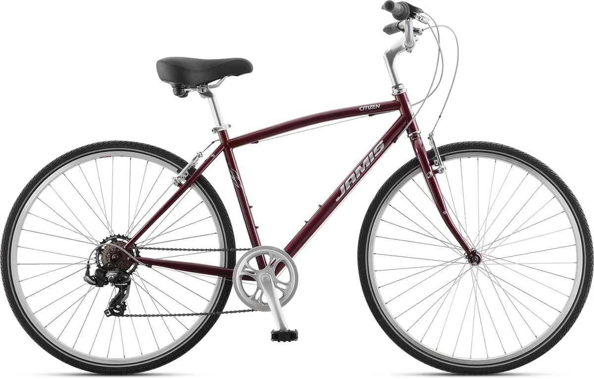 Jamis Citizen recreation street comfort bike in deep red